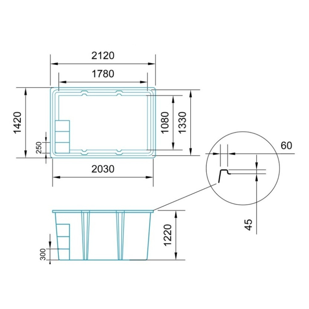 Бокс с крышкой