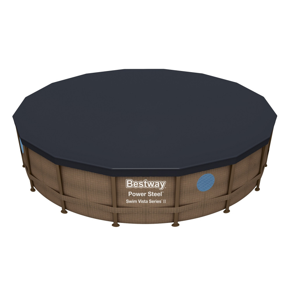 Каркасный бассейн Bestway Ротанг 56725 (488х122) с картриджным фильтром