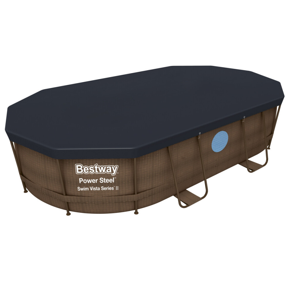 Каркасный бассейн Bestway Ротанг 56714 (427х250х100) с картриджным фильтром