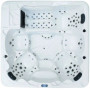 Гидромассажный бассейн Aquajoy Borneo (230х230х96 см), Серебристо-белый мрамор