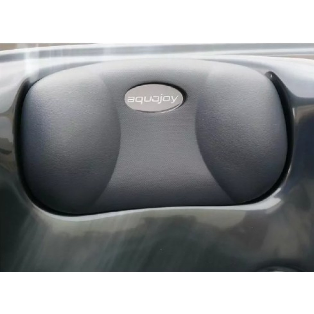 Гидромассажный СПА-бассейн Aquajoy Riviera (200х200х90 см), темный опал, с динамиками и LED-подсветкой