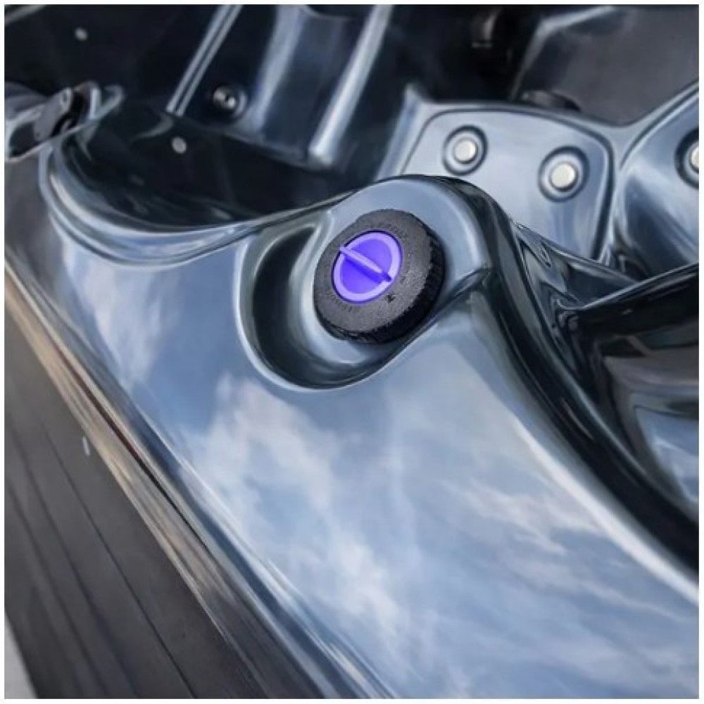 Гидромассажный бассейн Aquajoy Santorini (220х220х95 см), Темный опал