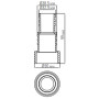 Соединитель шланга Emaux 91609006, клеевой (32/38х50 мм)
