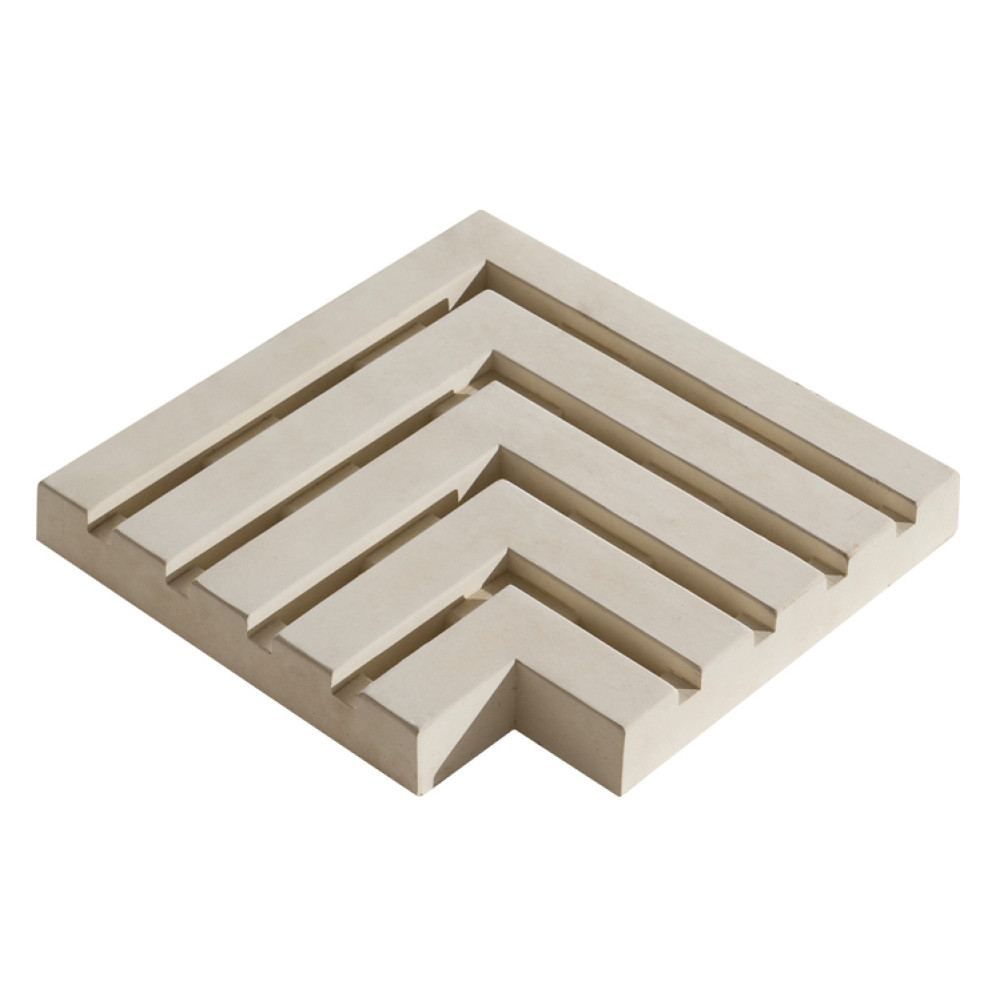 Решетка водоотводного канала Pierra 49х24х4см, угловая (Gris)