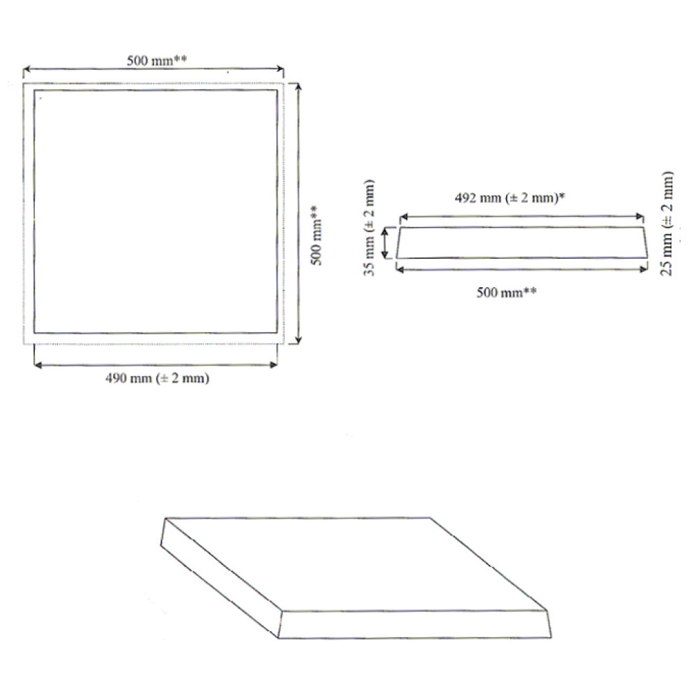 Плита SAHARA 50x50x2,5см