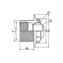 Форсунка стеновая Hayward 3310 2"/1½" под бетон