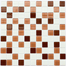 Мозаика Котто GM 4037 C3 brown m/brown w/white 30x30