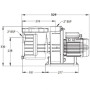 Насос Pentair Water ULTRA-FLOW 0,55 кВт, 220-240V, 14 м3/ч