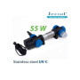 УФ стерилизатор для пруда STU-55 в корпусе с нержавеющей стали