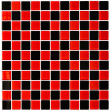 Мозаика Котто GM 4003 CС black/red m 30x30