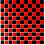 Мозаика Котто GM 4003 CС black/red m 30x30