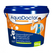 Хлор длительного действия AquaDoctor C-90T 50кг (табл. 200гр)