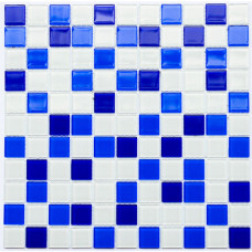 Мозаика Котто GM 4033 C3 cobalt d/cobalt m/white 30x30