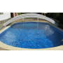 Пленка ПВХ Elbeblue Blue pearl (920/22 перламутр синий), ширина 1,65 м