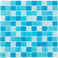 Мозаика Котто GM 4051 C3 Blue d/Blue m/Structure 30x30