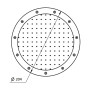 Плато AquaViva аэромассажное круглое (R200) 2" с кольцом