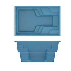 Композитный бассейн COMPASS POOLS X-TRAINER 45 4,45 X 2,94 X 1,21-1,49 М 