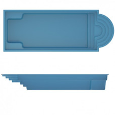 Композитный бассейн COMPASS POOLS JAVA 101 – 10,03х3,80х1,50 м