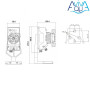 Дозирующий насос AquaViva универсальный 5 л/ч (AML200) с регулир.скор.