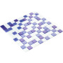 Мозаика Котто GM 4041 C3 violet d/violet m/white 30х30