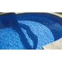 Пленка ПВХ Elbeblue Mosaic blue (1123/01 мозаика синяя), ширина 1,65 м