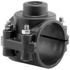 Хомут-врезка седло зажимное ЧП Hidroten 1003016, d75x1/2"