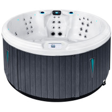 Гидромассажный бассейн Passion Spas Recharge (200х85 см), Серебристо-белый