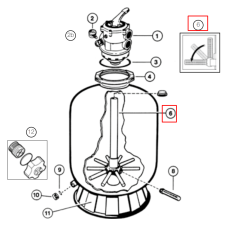 Дюзовая коробка Hayward SX360DA (для S0360TE/S0360TXE)