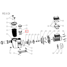 Уплотнительное кольцо насоса Hayward муфты RS II (RSX750N)