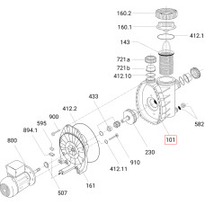 Корпус насоса для BADU Magic II/11