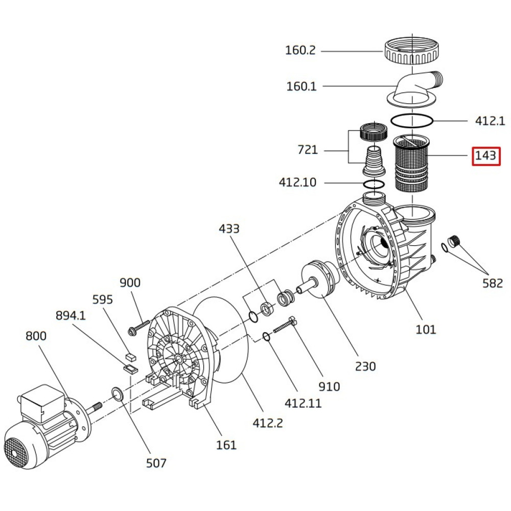 Корзина префильтра насоса Speck BADU PICCO II (292.1514.300)