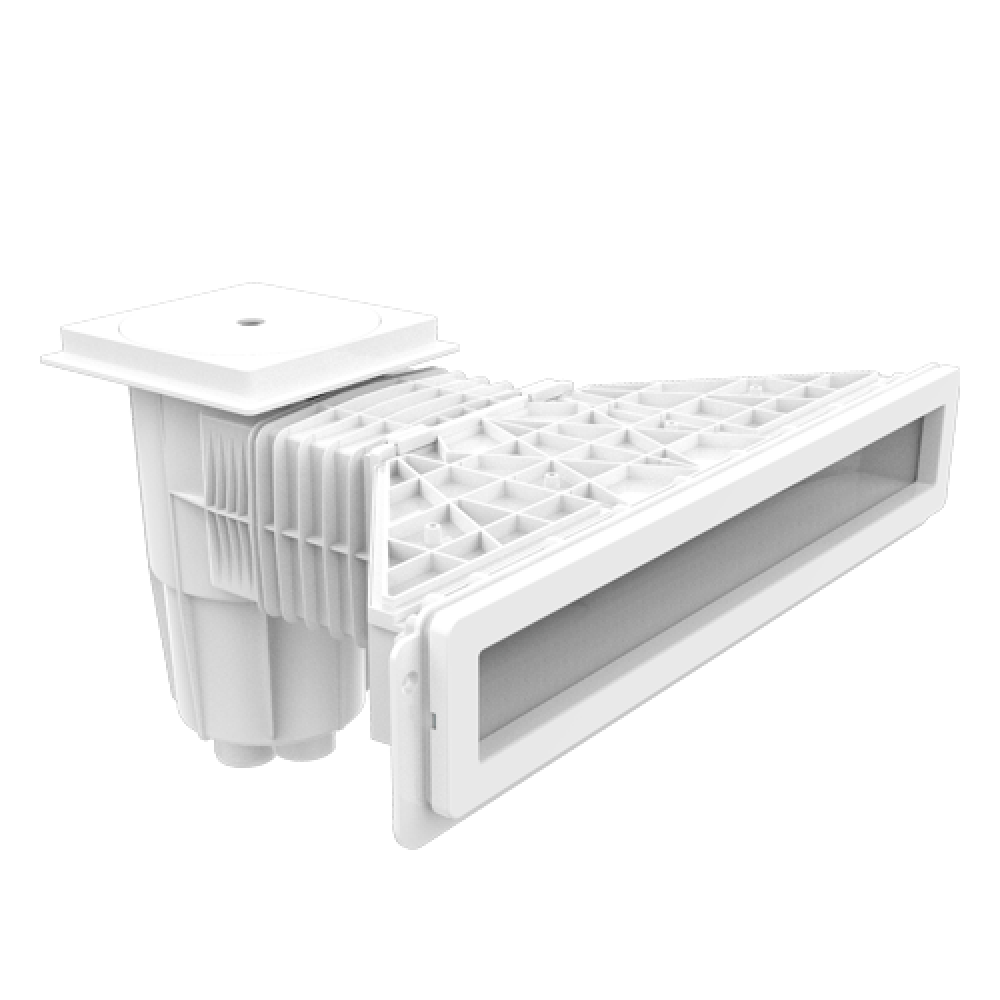 Скиммер Emaux EM0180-SV MIRROR под лайнер, латунные вставки