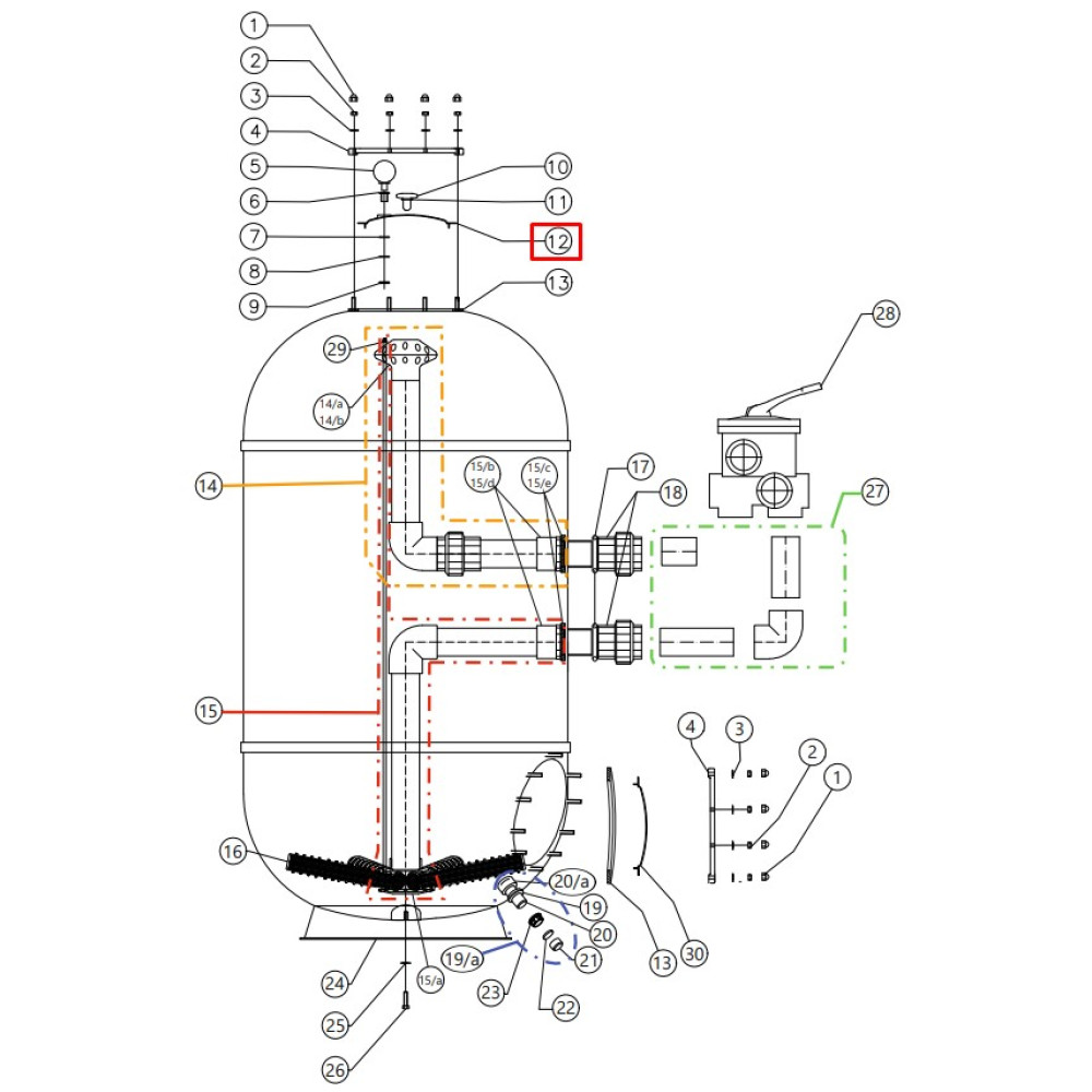 Прозрачная крышка для фильтров CAPRI-HP (35012526)
