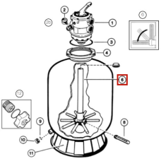 Дюзовая коробка с трубой Hayward S310 (SX0310DA)