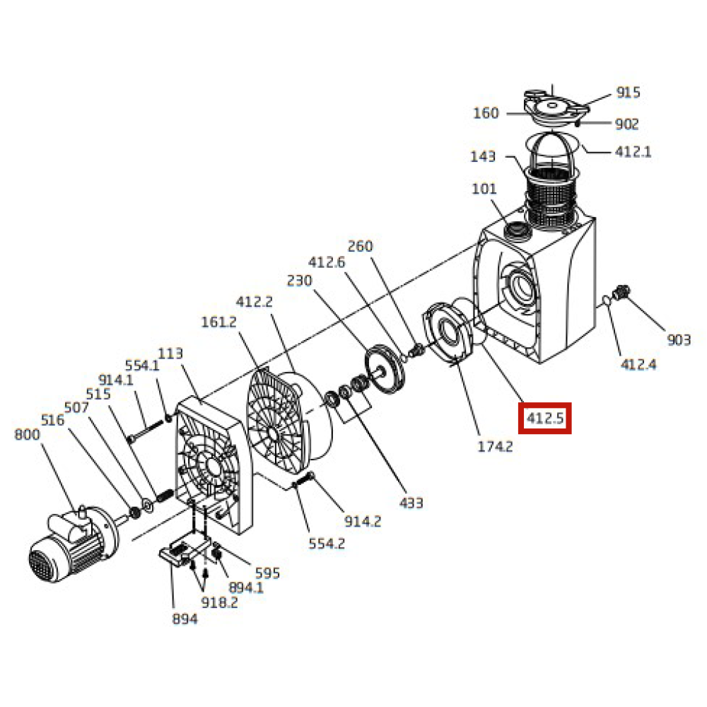 Уплотнительное кольцо диффузора насоса Speck BADU Resort 50-110 (292.0341.210)