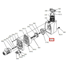 Уплотнительное кольцо диффузора насоса Speck BADU Resort 50-110 (292.0341.210)