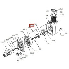 Уплотнительное кольцо гайки крыльчатки Viton Speck BADU Resort 30-110 (292.3541.222)