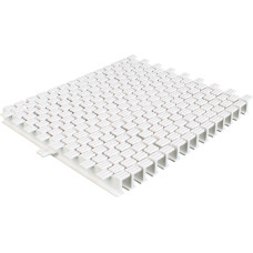 Переливная решетка Aquaviva KP HKE12 Square с центральным соединением 245x25 мм (белая)