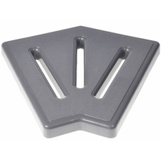 Угловой элемент Aquaviva KP HKE26-G для переливной решетки 45° 245х25 мм