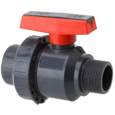 Кран шаровый Era 20 мм, 1/2" КВ-РН, с наружной резьбой