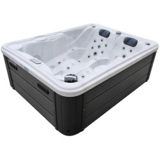 Гидромассажный бассейн Aquajoy Bali (210х160х77 см), серебристо-белый мармур