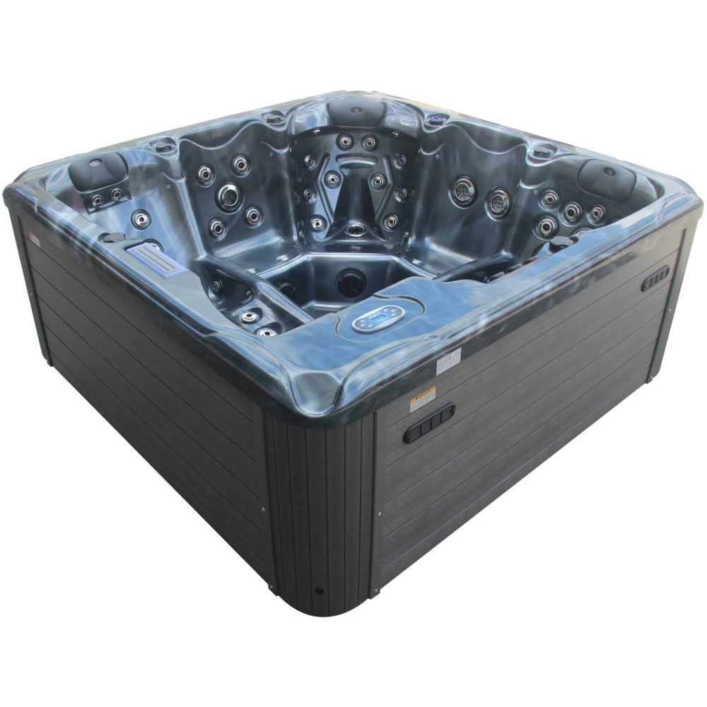 Гидромассажный бассейн Aquajoy Santorini (220х220х95 см), Темный опал