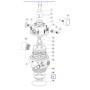 Уплотнительное кольцо диффузора Emaux крана MPV-05 2011016