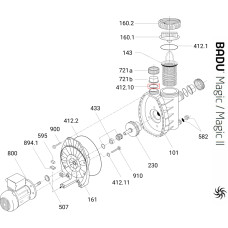 Уплотнительное кольцо соединительной муфты насоса Speck BADU PICCO II/MAGIC (292.0141.252)