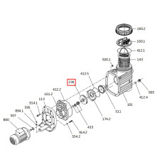 Крыльчатка насоса Speck BADU ТОР II/12 (292.1123.029)