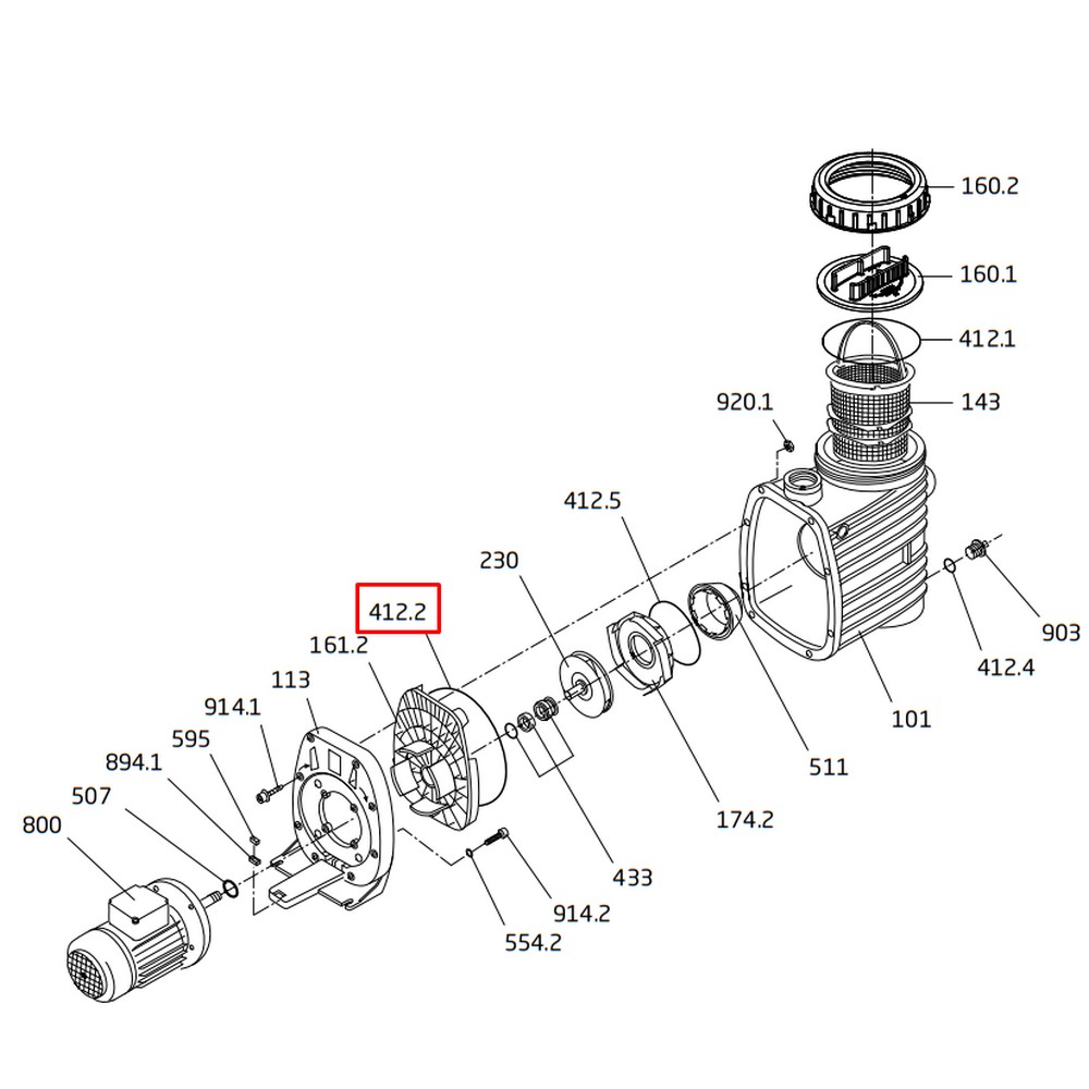 Уплотнительное кольцо корпуса насоса Speck BADU ТОР II/Prime (292.1141.220)