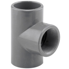 Тройник переходной 90° ПВХ Hidroten 1002221, ВР, d20 мм, 1/2"