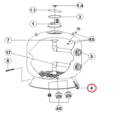 Дренажный клапан фильтра Hayward HCFF BOBBIN
