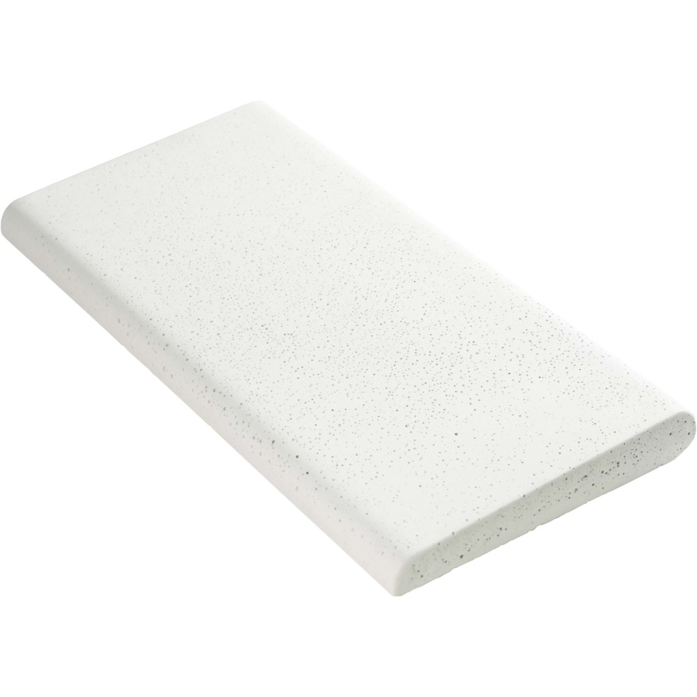 Копинговый камень Aquazone Tuff 250x500x50-25 мм, белый (пористый)