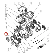Цилиндрическая шестерня для пылесоса Wybotics WY200